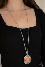 Load image into Gallery viewer, Paparazzi Accessories  - Sunset Sensation  - Orange Necklace
