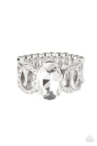Paparazzi Accessories  - Supreme Bling - White  ( Bling) Ring