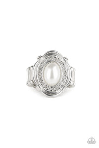 Paparazzi Accessories - Titanic Twinkle - White (Pearl) Ring