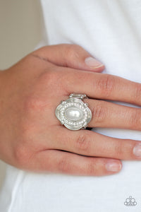 Paparazzi Accessories - Titanic Twinkle - White (Pearl) Ring