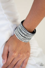 Load image into Gallery viewer, Paparazzi Accessories - A Wait And Sequin Attitude - Blue Urban Snap Bracelet
