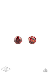 Paparazzi Accessories - Greatest Treasure - Red Post Earrings
