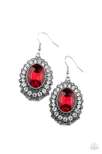 Paparazzi Accessories - Glacial Gardens - Red Earrings