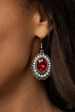 Load image into Gallery viewer, Paparazzi Accessories - Glacial Gardens - Red Earrings
