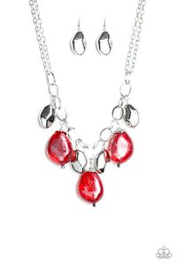 Paparazzi Accessories - Looking Glass Glamorous - Red Necklace