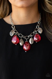 Paparazzi Accessories - Looking Glass Glamorous - Red Necklace