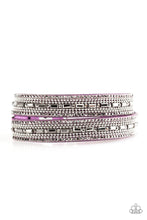Load image into Gallery viewer, Paparazzi Accessories - Shimmer And Sass - Purple Bracelet
