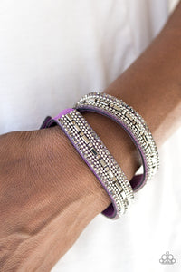 Paparazzi Accessories - Shimmer And Sass - Purple Bracelet