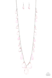 Paparazzi Accessories  - Glow and Steady Wins the Race - Pink Necklace