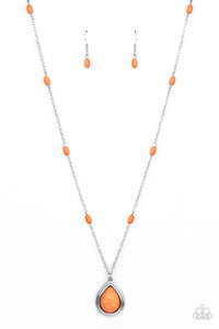 Paparazzi Accessories - Go Tell It On The Mesa - Orange Necklace