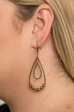 Load image into Gallery viewer, Paparazzi Accessories - Artisinal Applique - Brass Earrings
