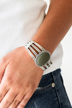 Load image into Gallery viewer, Paparazzi Accessories - Desert Glyphs - Green Bracelet
