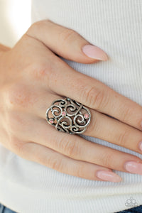 Paparazzi Accessories - Frill Out - Pink Ring