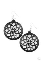 Load image into Gallery viewer, Paparazzi Accessories - Mandala Meadow - Black Earrings
