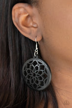 Load image into Gallery viewer, Paparazzi Accessories - Mandala Meadow - Black Earrings
