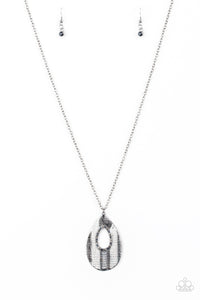 Paparazzi Accessories - Stop, Teardrop, And Roll - Multi (Gunmetal) Necklace