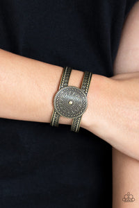 Paparazzi Accessories  - Texture Trade - Brass Bracelet