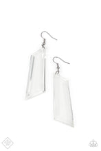 Load image into Gallery viewer, Paparazzi Accessories - The Final Cut - White (Clear) Earrings
