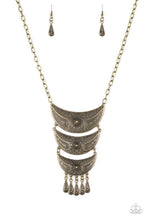 Load image into Gallery viewer, Paparazzi Accessories - Go Steer Crazy - Brass Necklace
