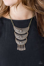 Load image into Gallery viewer, Paparazzi Accessories - Go Steer Crazy - Brass Necklace
