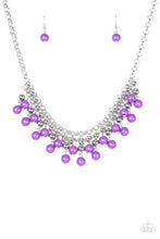 Load image into Gallery viewer, Paparazzi Accessories  - Friday Night Fringe - Purple Necklace
