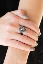 Load image into Gallery viewer, Paparazzi Accessories - Till Queendome Come - Black (Gunmetal) Ring
