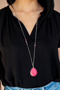 Paparazzi Accessories  - Desert Meadow - Pink Necklace
