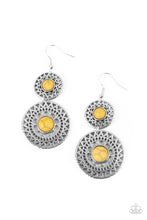 Load image into Gallery viewer, Paparazzi Accessories - Sunny Sahara - Yellow Earrings
