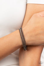 Load image into Gallery viewer, Paparazzi Accessories - Industrial Icon - Black (Gunmetal) Bracelet
