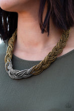 Load image into Gallery viewer, Paparazzi Accessories  - Brazilian Brilliance - Brass Necklace
