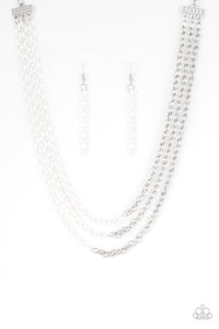 Paparazzi Accessories - Turn Up The Volume - White Necklace