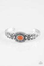 Load image into Gallery viewer, Paparazzi Accessories - Wide Open Mesas - Orange Cuff Bracelet
