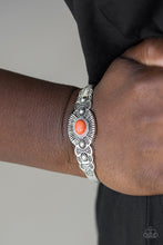 Load image into Gallery viewer, Paparazzi Accessories - Wide Open Mesas - Orange Cuff Bracelet
