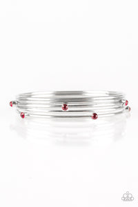 Paparazzi Accessories - Delicate Decadence - Red Bracelet