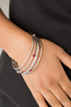 Load image into Gallery viewer, Paparazzi Accessories - Delicate Decadence - Red Bracelet
