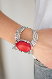Paparazzi Accessories - Coyote Couture - Red Bracelet