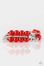 Load image into Gallery viewer, Paparazzi Accessories - New Adventures - Red Bracelet
