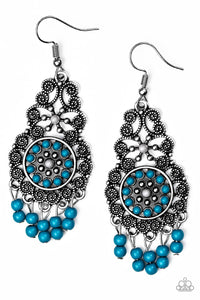 Paparazzi Accessories - Courageously Congo - Blue Earrings