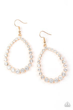 Load image into Gallery viewer, Paparazzi Accessories - Rise and Sparkle - Gold (Bling) Earrings

