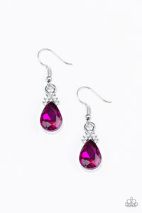 Paparazzi Accessories - 5th Avenue Firework - Pink Earrings