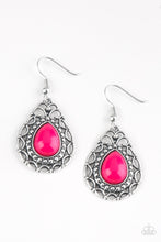 Load image into Gallery viewer, Paparazzi Accessories - Flirty Finesse - Pink Earrings
