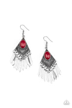 Load image into Gallery viewer, Paparazzi Accessories - Mostly Monte-ZUMBA - Red Earrings

