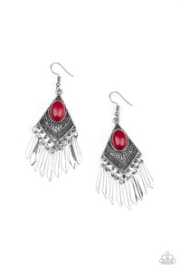 Paparazzi Accessories - Mostly Monte-ZUMBA - Red Earrings