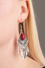 Load image into Gallery viewer, Paparazzi Accessories - Mostly Monte-ZUMBA - Red Earrings
