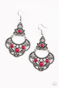 Paparazzi Accessories - Garden State Glow - Red Earrings