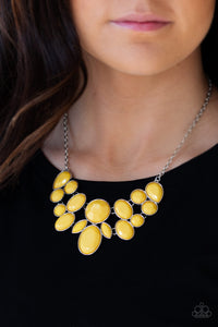 Paparazzi Accessories  - Demi Diva - Yellow Necklace