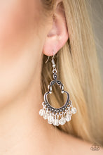 Load image into Gallery viewer, Paparazzi Accessories - Babe Alert - White Earrings
