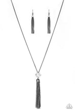 Load image into Gallery viewer, Paparazzi Accessories - Five-Alarm Firework - Black (Gunmetal) Necklace
