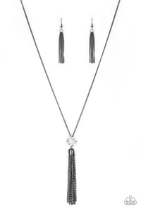 Paparazzi Accessories - Five-Alarm Firework - Black (Gunmetal) Necklace