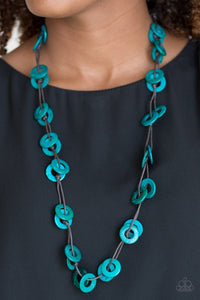 Paparazzi Accessories - Waikiki Winds - Turquoise ( Blue) Necklace